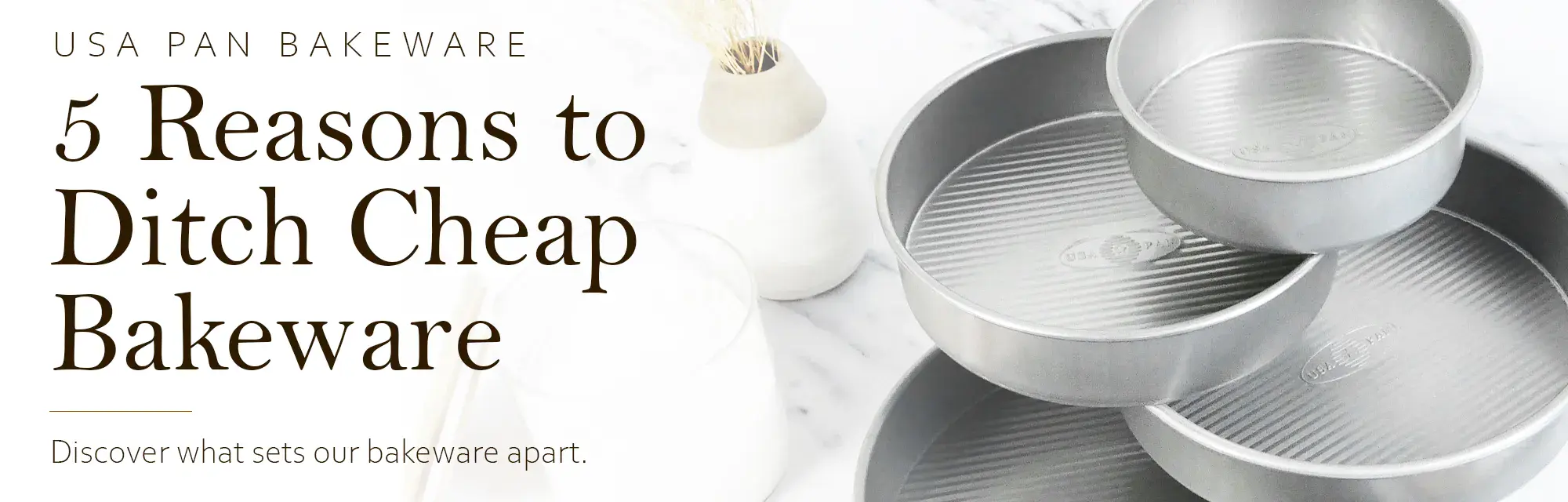 various stacked cake pans